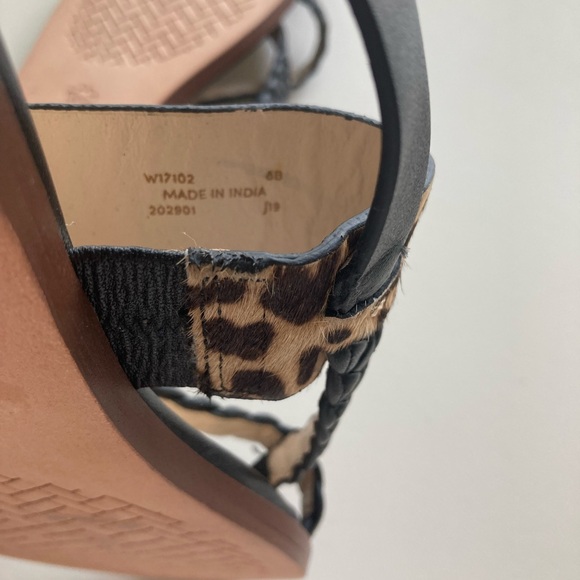 COLE HAAN NWOT Anica Braided Leather Thong - Picture 5 of 8